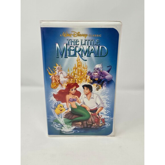 DISNEY THE LITTLE MERMAID VHS TAPE ORIGINAL BANNED COVER OPEN 1989 MOVIE VINTAGE - Picture 12 of 12